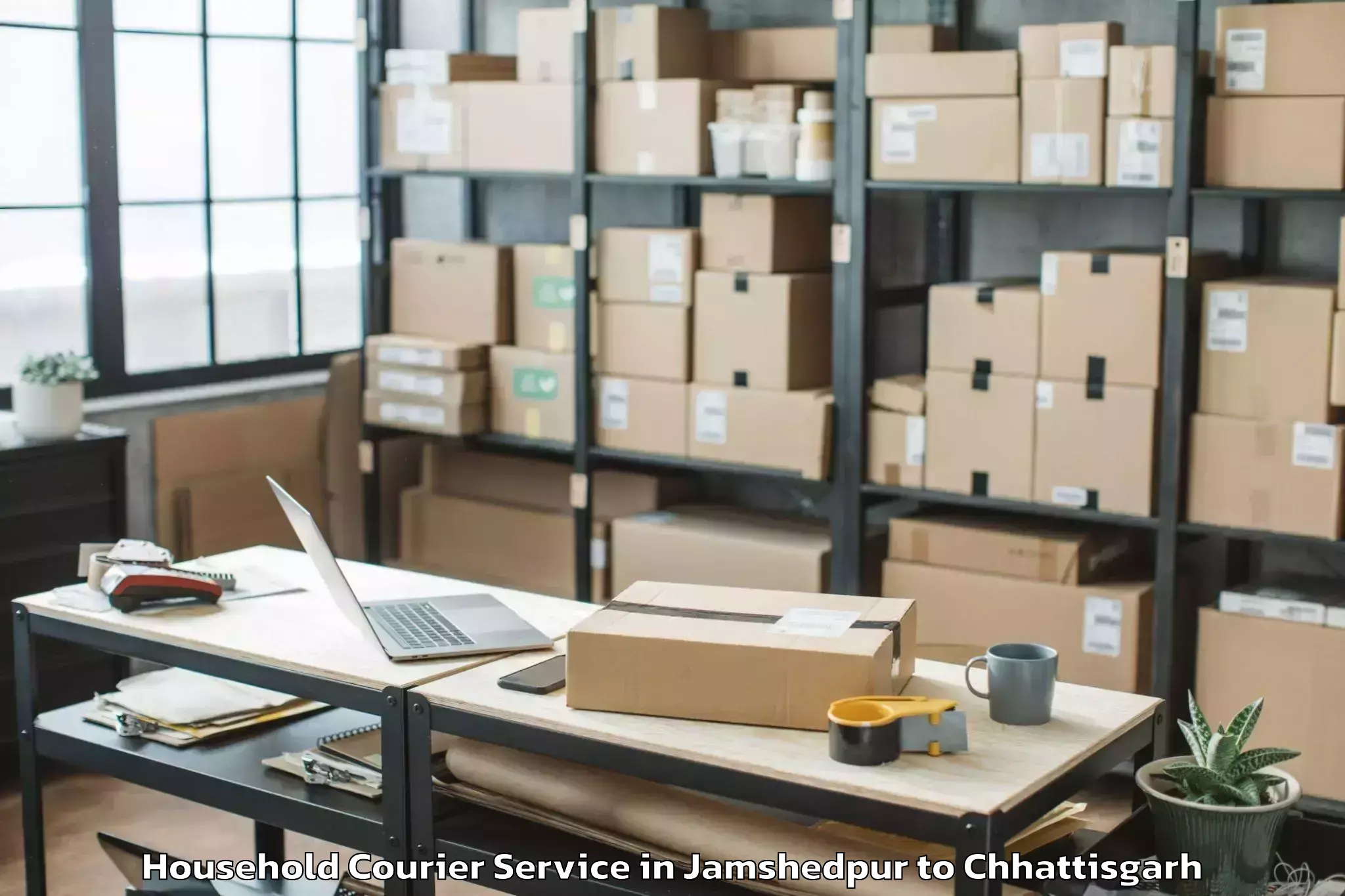 Jamshedpur to Bhairamgarh Household Courier